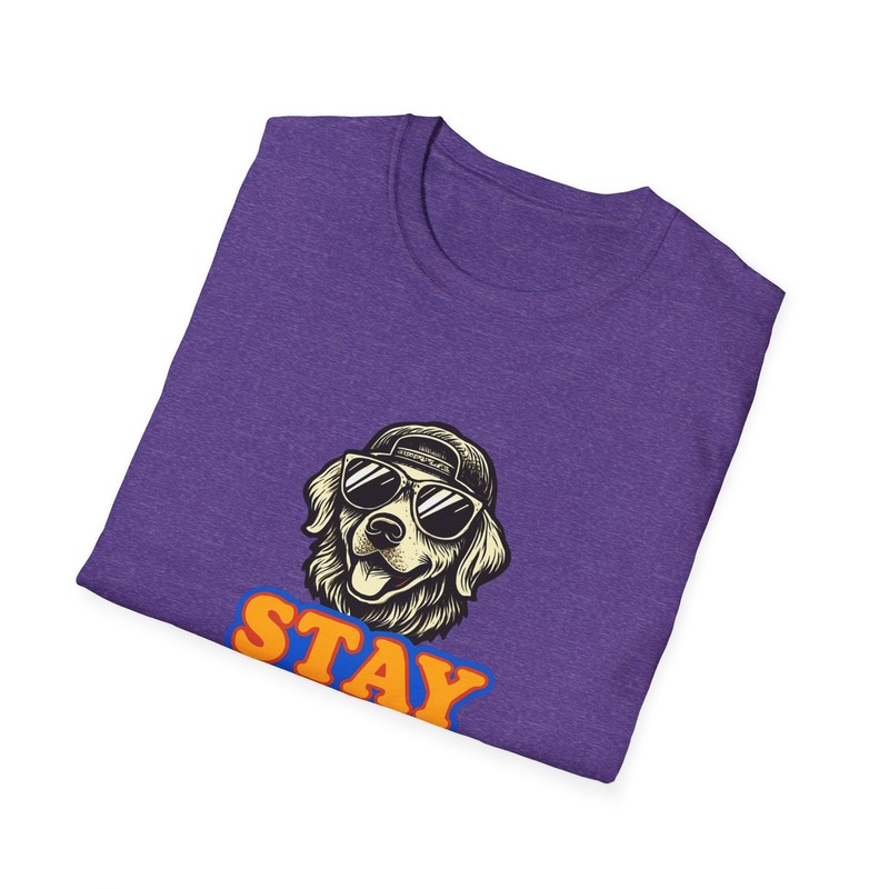 Stay Cool Dog Graphic T-Shirt | Retro Sunglasses Puppy