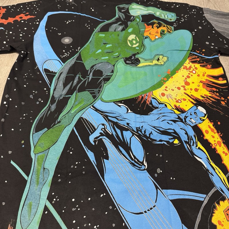 Silver Surfer x Green Lanter DC Heroes modern All Over Print size XL black gallery