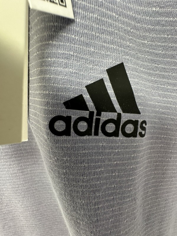 Adidas M Axois Tee 2.0 Men Small Silver-Violet Pinstripes gallery