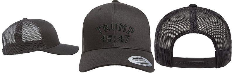 Trump 45/47 Yupoong Snapback Trucker One Size Fits Most Embroidered Hat