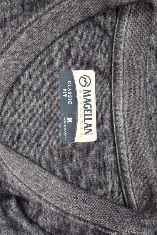 Magellan Outdoors Mens Medium Castlerock Gray LS Washed Pocket Tee NWT gallery
