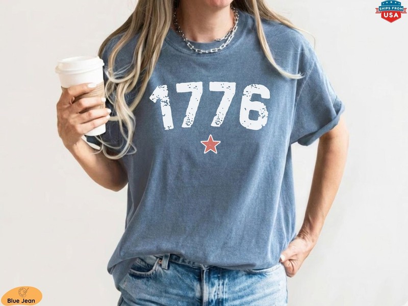 1776 Shirt 250th Anniversary Comfort Colors USA Shirt Fourth of July Shirt Ameri