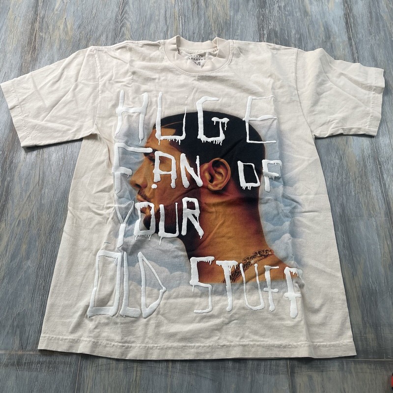 Drake Related Huge Fan of Your Old Stuff Shirt M 2022 Double Sided Cream NWOT