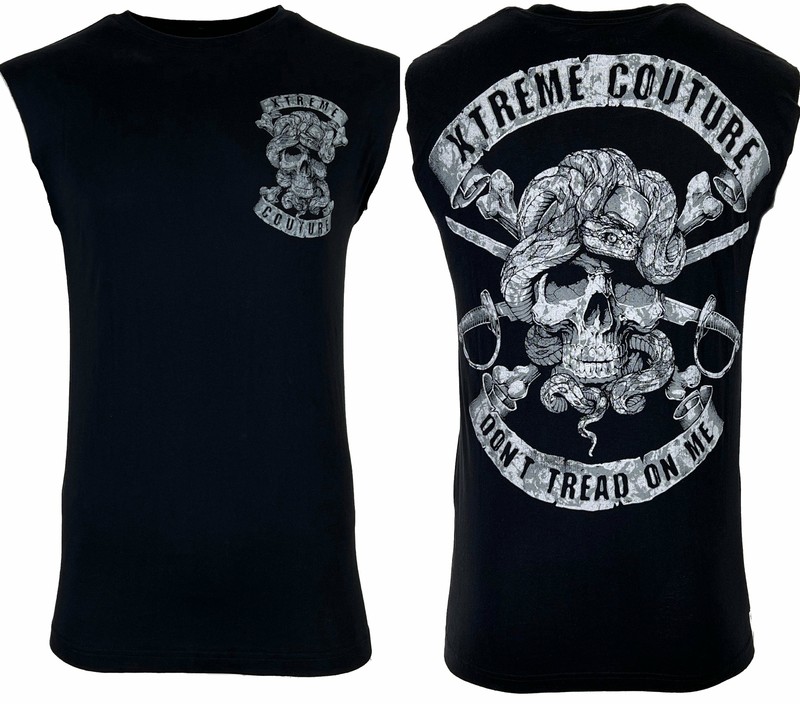 Xtreme Couture Men's T-shirt DON'T TREAD MUSCLE TEE Sleeveless Black gallery