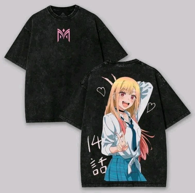 Anime Waifu Girl T-Shirt Cute Manga Graphic Streetwear Tee Unisex