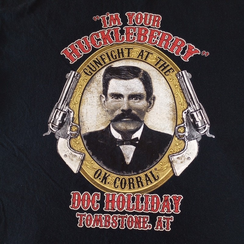 Doc Holiday“I’m Your Huckleberry”Tombstone, AZ T-shirt Mens Size Large gallery