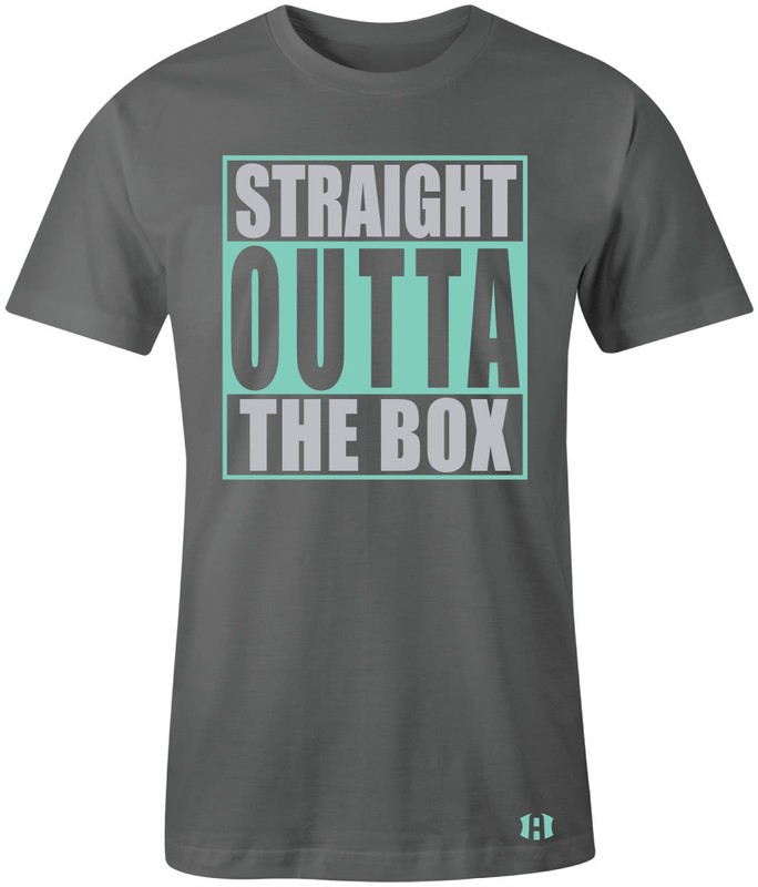 "STRAIGHT OUTTA THE BOX" T-Shirt to Match Air Retro 6 "GREEN GLOW" GS