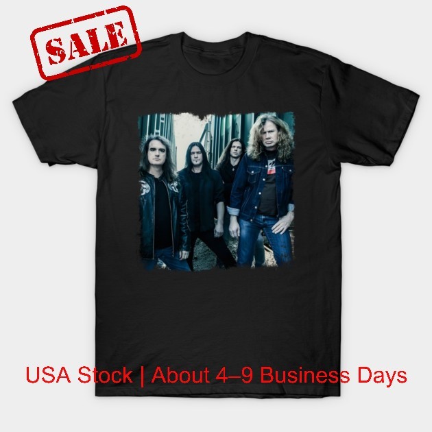 Metal Band Members Graphic T-Shirt Heavy Rock Fan Art Unisex Tee Vintage
