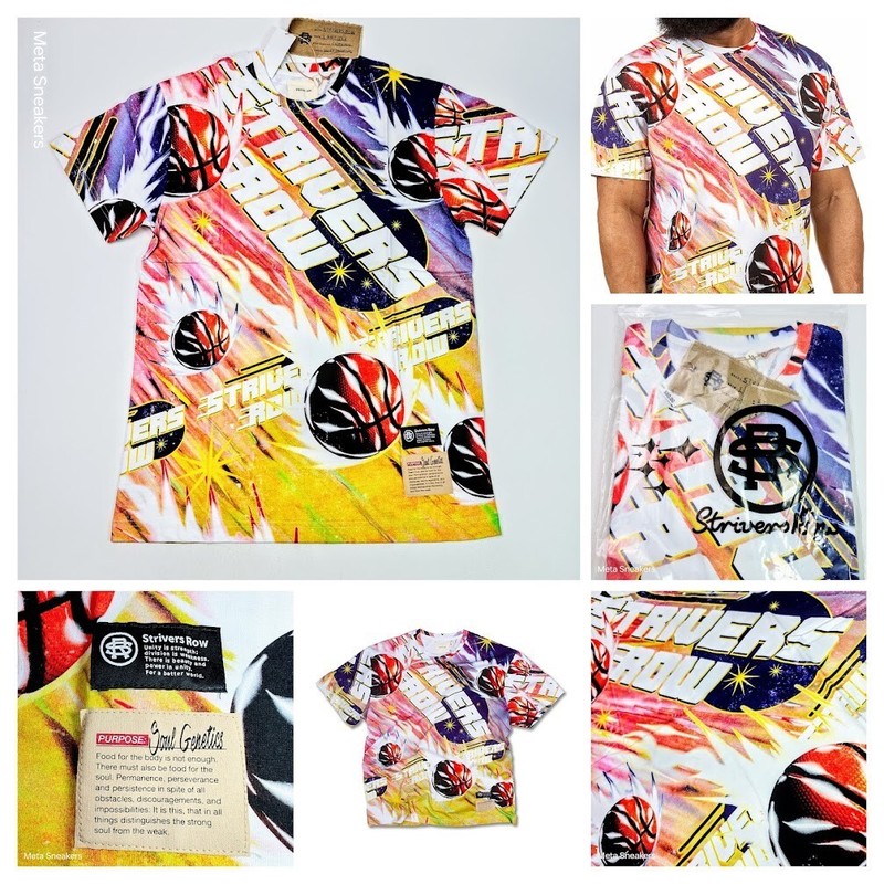 Strivers Row Soul Meteor T-Shirt Men’s L Purple Yellow Orange Basketball NWT