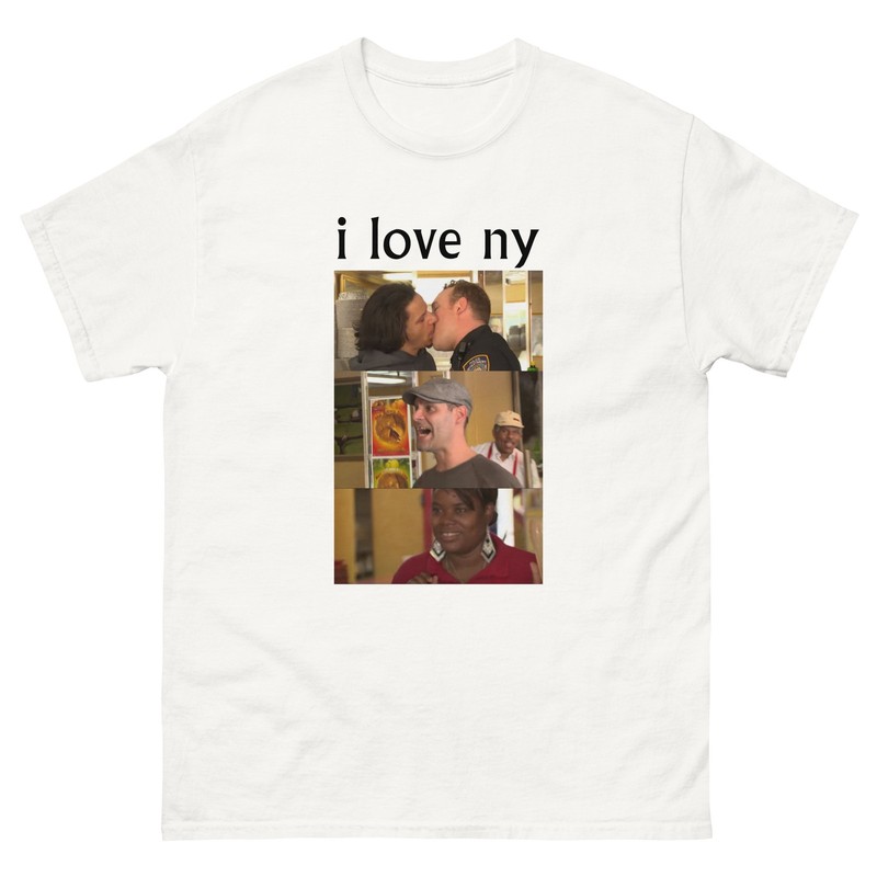 I Love NY NYC New York Manhattan Pride Ally Comedy Humor white tee shirt t-shirt