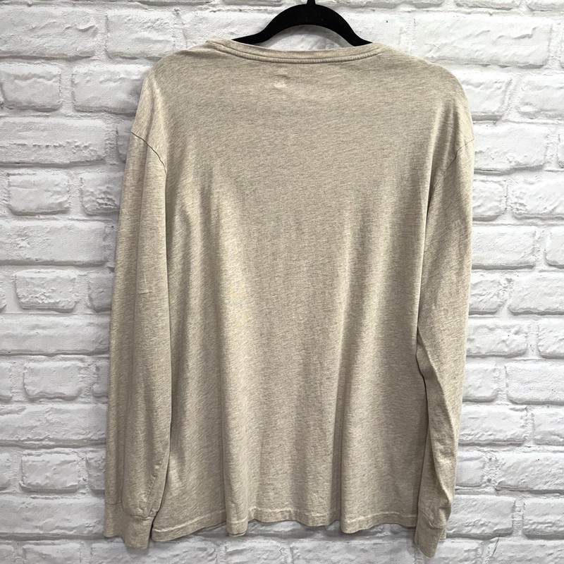 Polo Ralph Lauren Mens XL Classic-Fit Jersey Long-Sleeve T-Shirt Khaki Pony Logo gallery