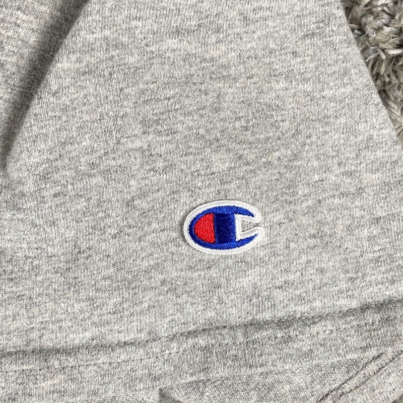 Champion Shirt Mens 2XL Grey Graphic Big Logo Short Sleeve Tee Streetwear Y2k gallery