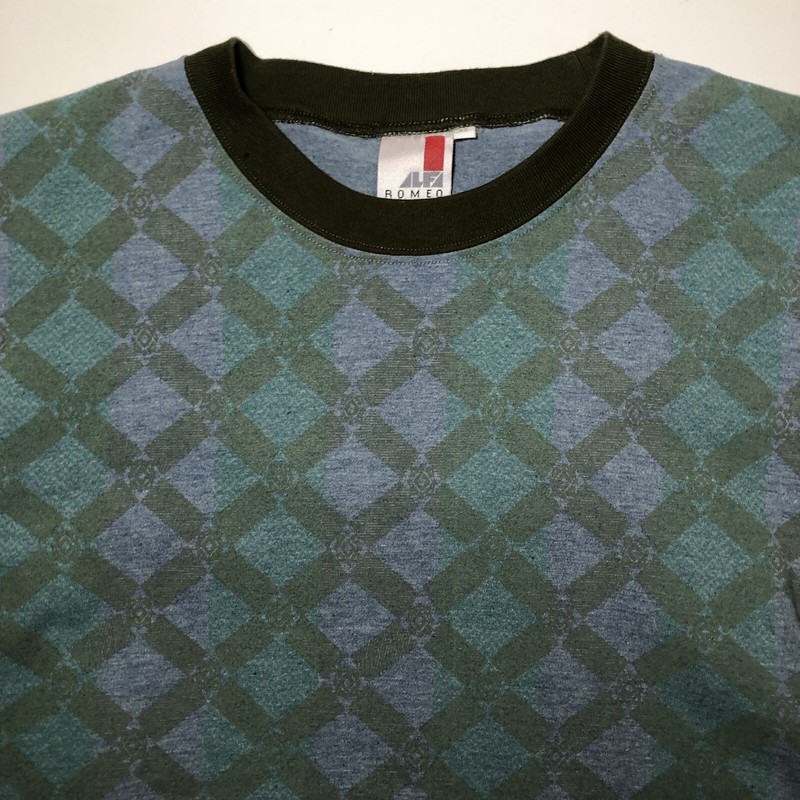 Vintage Alpha Romeo Short Sleeve Pattern Tshirt Size 12 US XSmall gallery