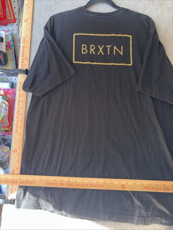 BRIXTON T-SHIRT BLACK M BRIXTON SUPPLY MENS SIZE XL DOUBLE SIDED gallery