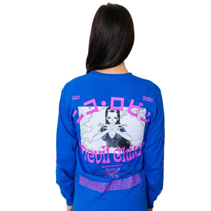 One Piece Nico Robin Demon Child Anime Adult Long Sleeve Graphic T-Shirt gallery