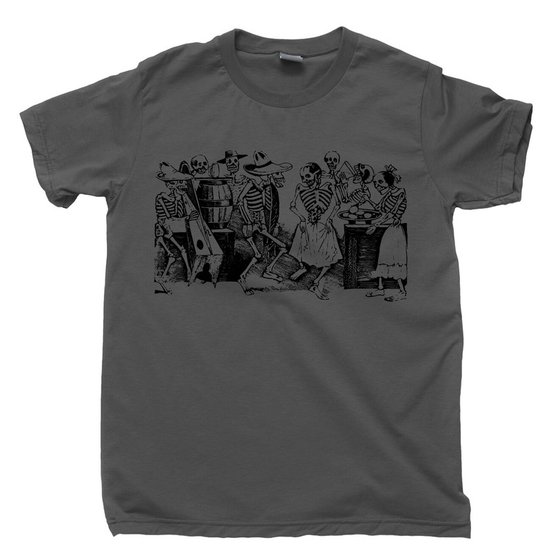 Jose Guadalupe Posada T Shirt Day Of Dead Hispanic Mexico Artist Mariachi Tee