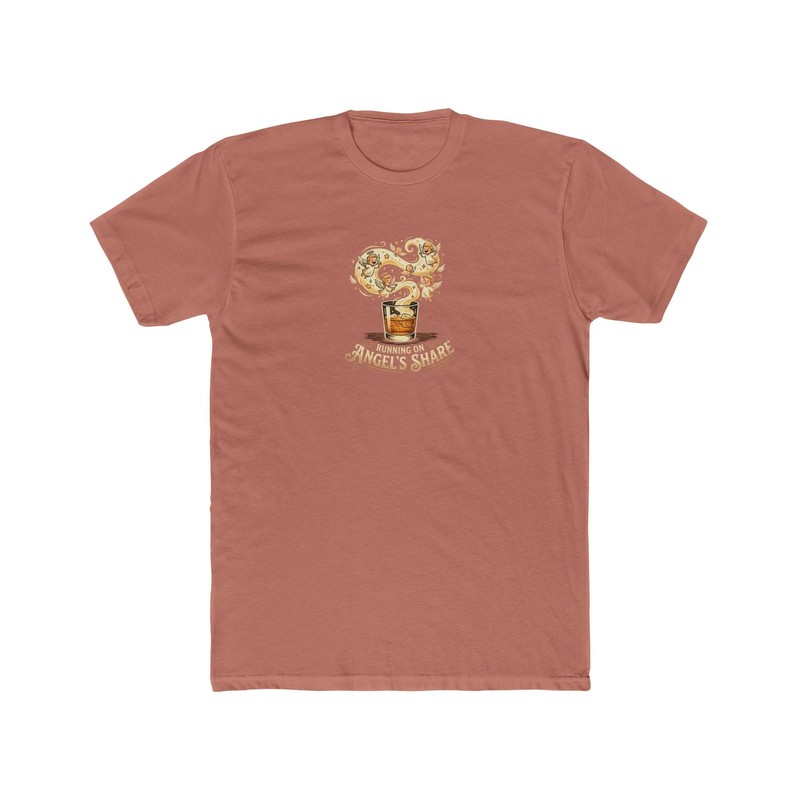 Running on Angel’s Share Whiskey Illustration T-Shirt