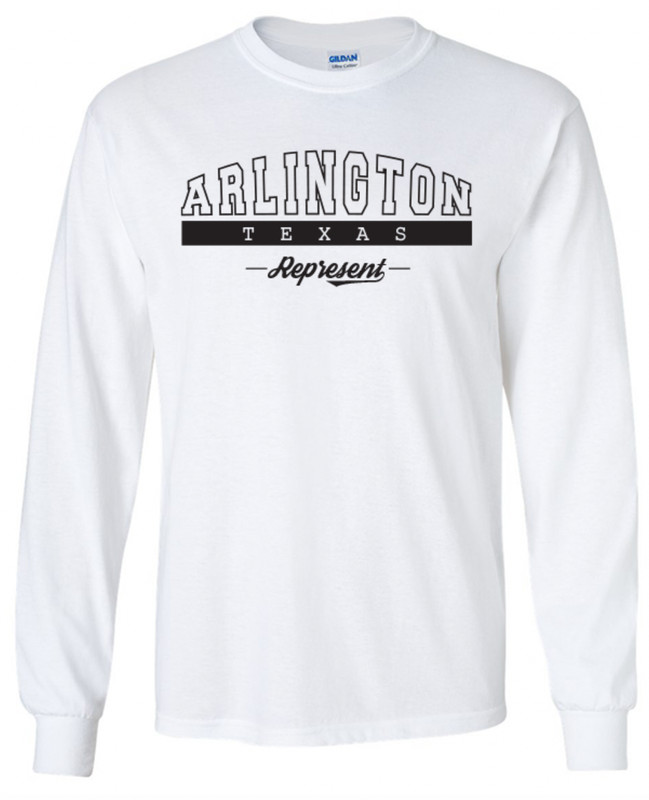 Arlington Texas State T-Shirt Long Sleeve Graphic Tees Unisex Apparel