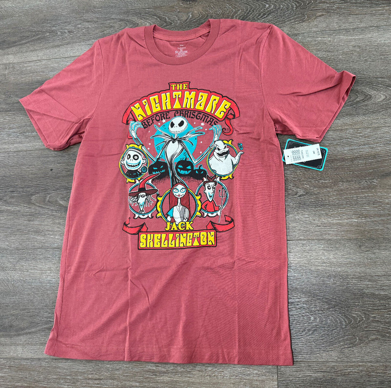 NWT Nightmare Before Christmas Jack Skellington CIRCUS POSTER T shirt Medium M