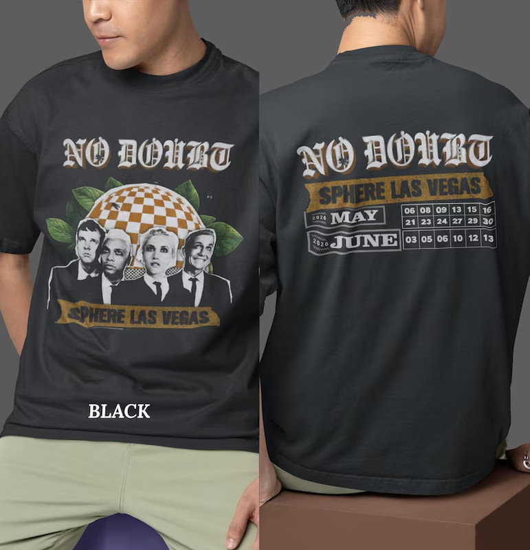 T-shirt Unisex No Do, ubt band 2 sides, Music To,ur shirt 2026 Gift Fans