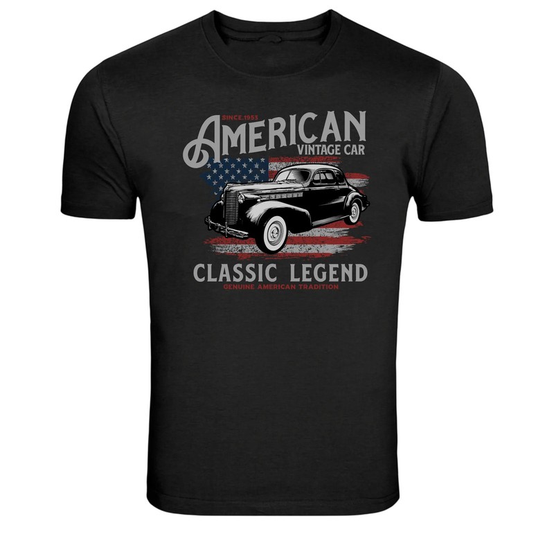 American Vintage Car Classic Legend Retro USA Auto T-Shirt