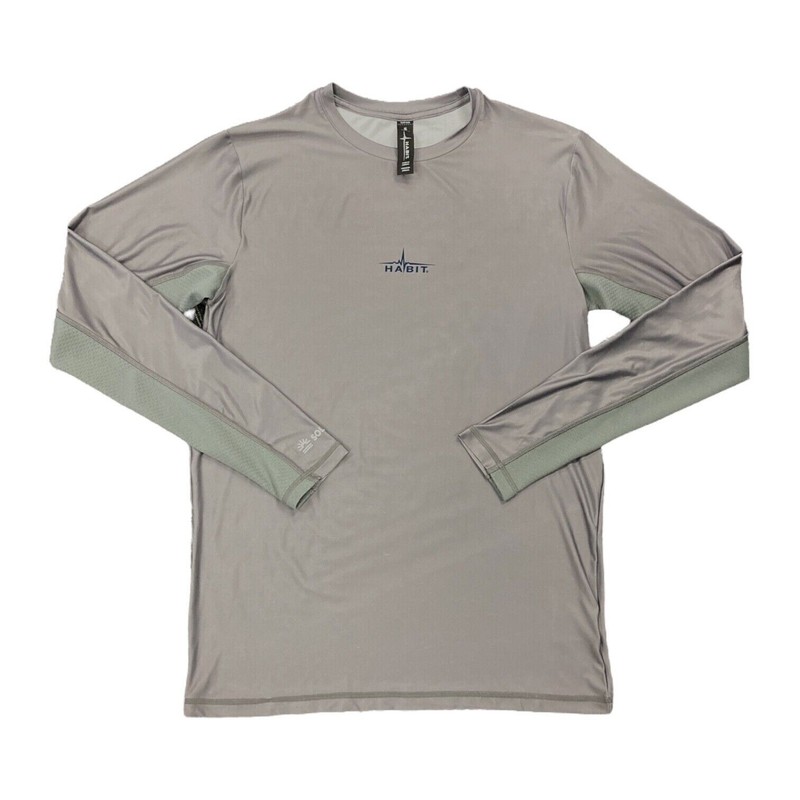 Habit Men’s Mathew Falls Long Sleeve Quick Dry Performance Tees Size M