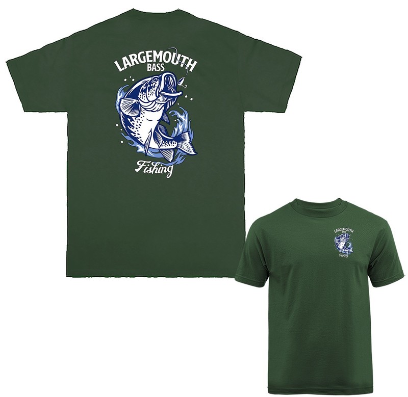 Largemouth Bass Legend Fishing Outdoor Sports T-shirt