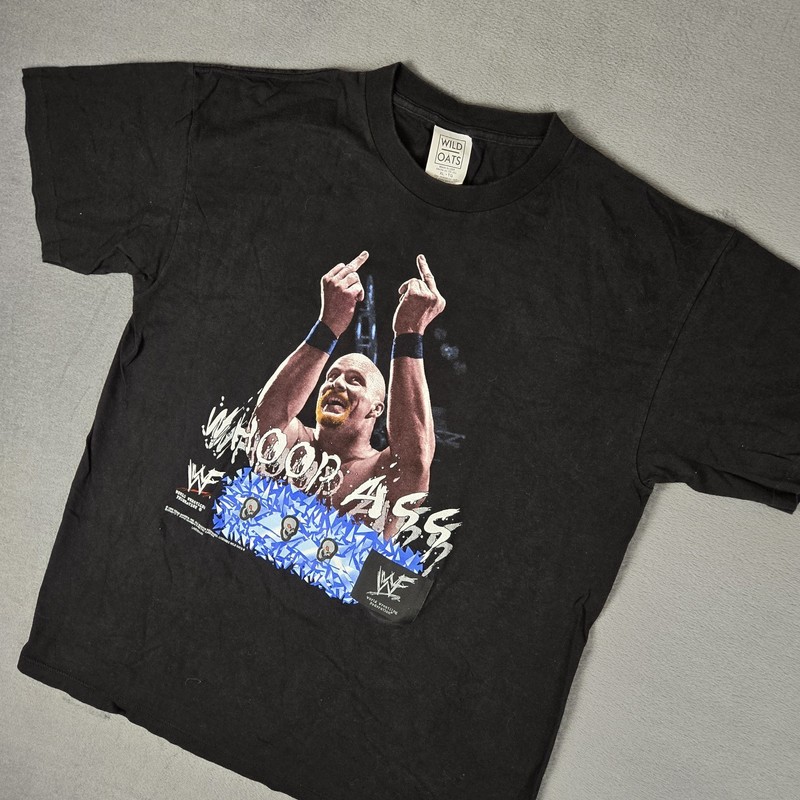 VTG Stone Cold Steve Austin Tee Shirt Mens XL WWE WWF Wrestling 1998 Whoop Ass