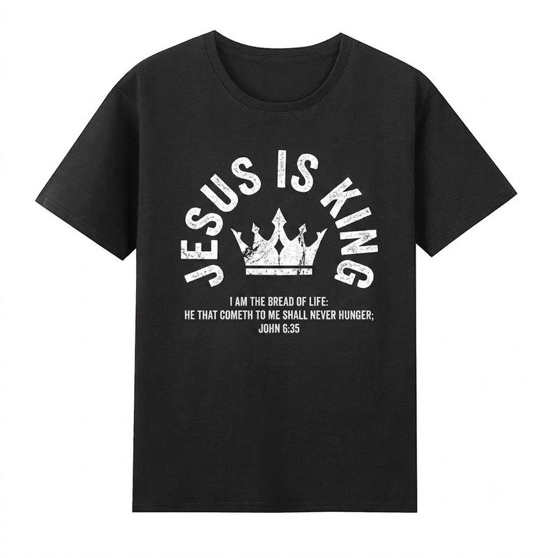 Jesus Is King Christian Faith Bible God Church Religious T-Shirt Gift For Friend
