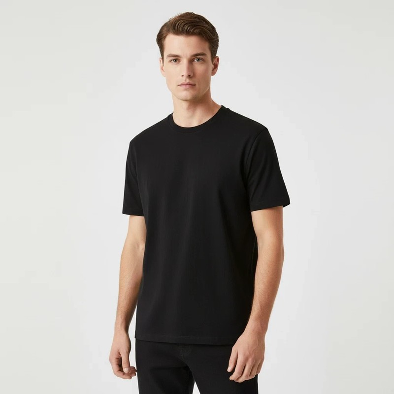 6 PCS Men's Loose Fit Oversized Heavyweight Cotton T-Shirt Short Sleeve (S-3XL) gallery