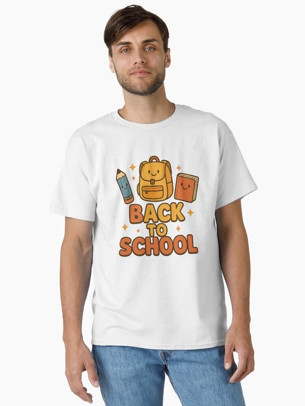 Back To School Education Welcome Happy White T-shirt
