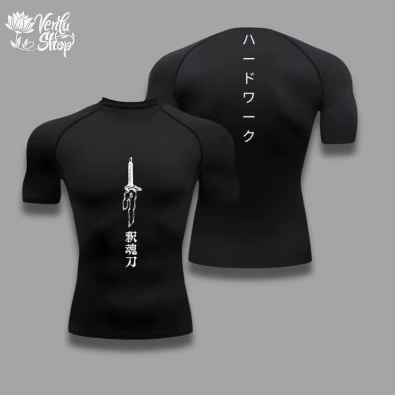 Compression Shirt Sportswear Gymwear Gym Anime Fushiguro Clothing Zenin Muscles