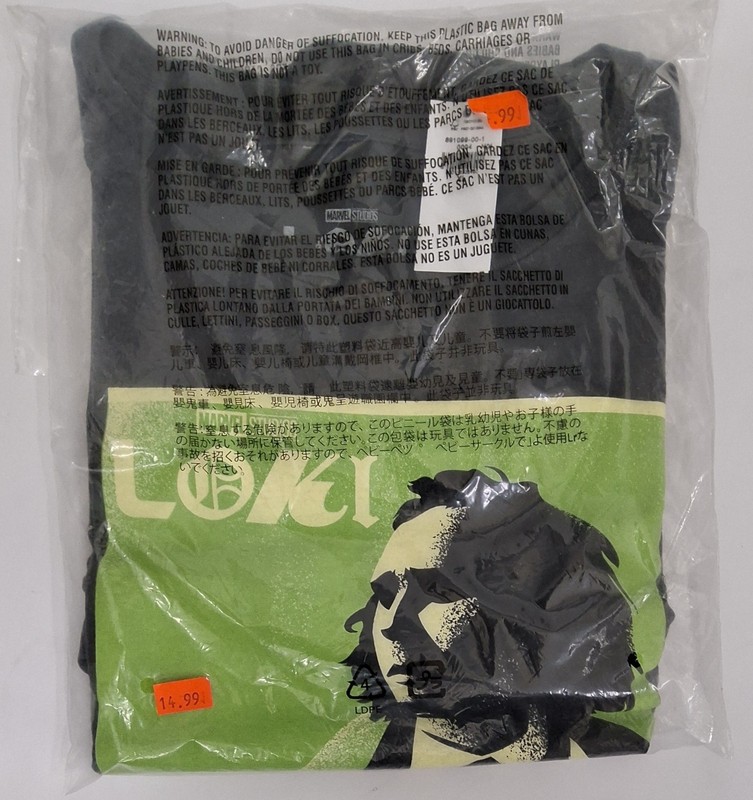 Tom Hiddleston LOKI Graphic T Shirt, Size XL, Marvel Studios Graphic Tee, New