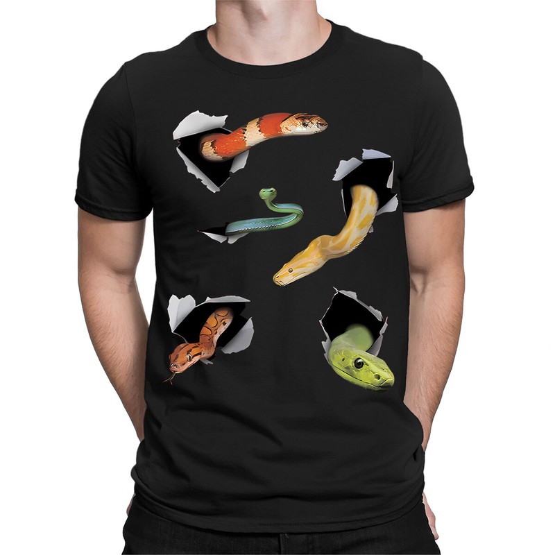 Snake Animal Lovers Gift Horror Scary Mens Womens T-Shirts Tee Top #TA-135