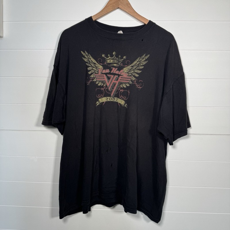 Anvil Van Halen Tour 2007-08 Distressed / Holes Mens Size 3X