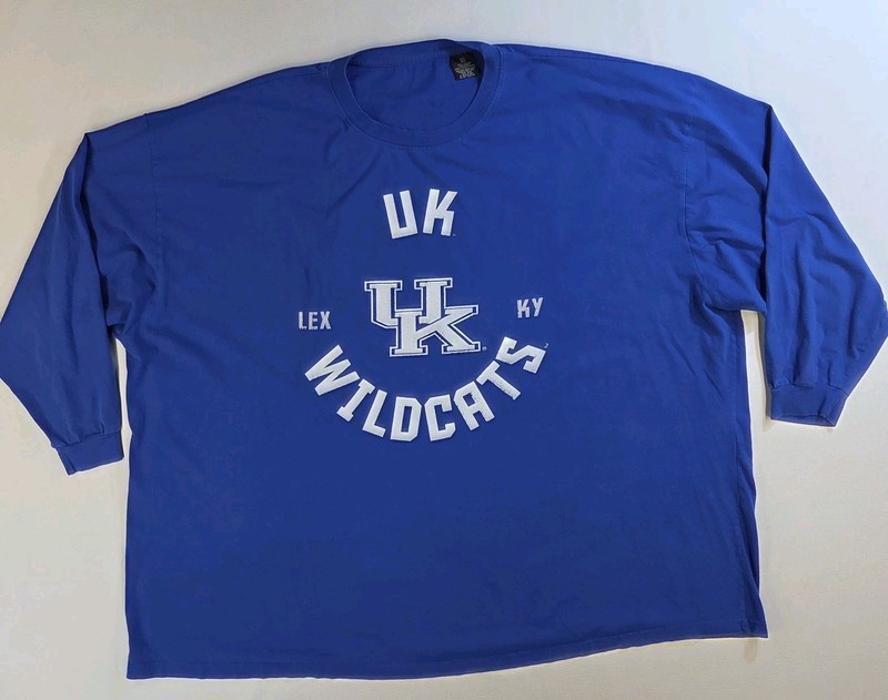 University of Kentucky Wildcats UK Blue T-Shirt Men 6XL Big Football Basketball gallery