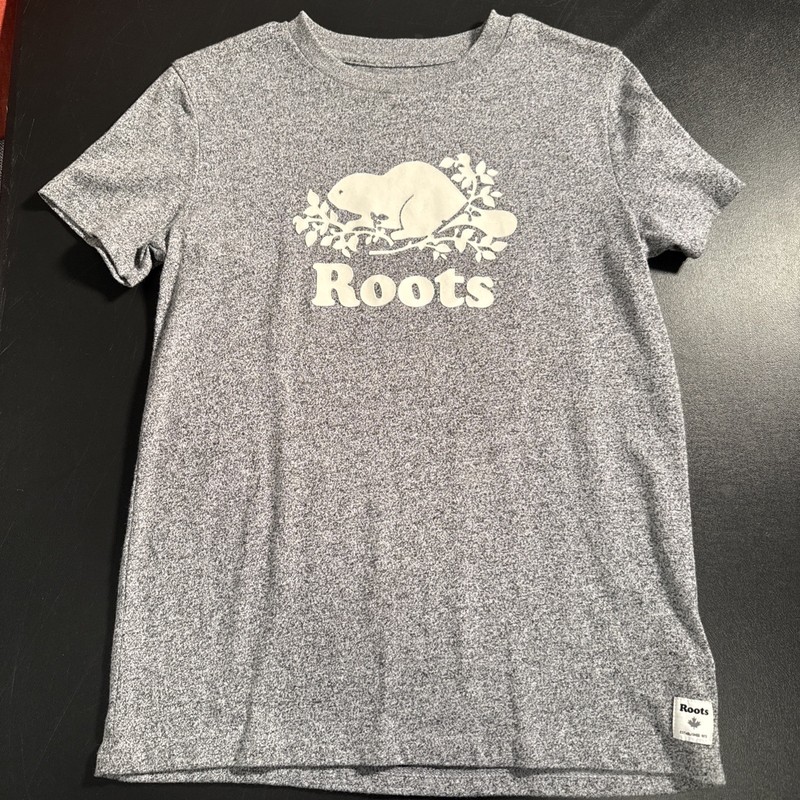 Roots Beaver T sz S – Nature Country Wildlife Outdoors – Heather Grat