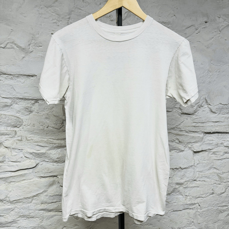 Sears Men’s Store distressed white cotton t-shirt large Vintage 1960s 70s