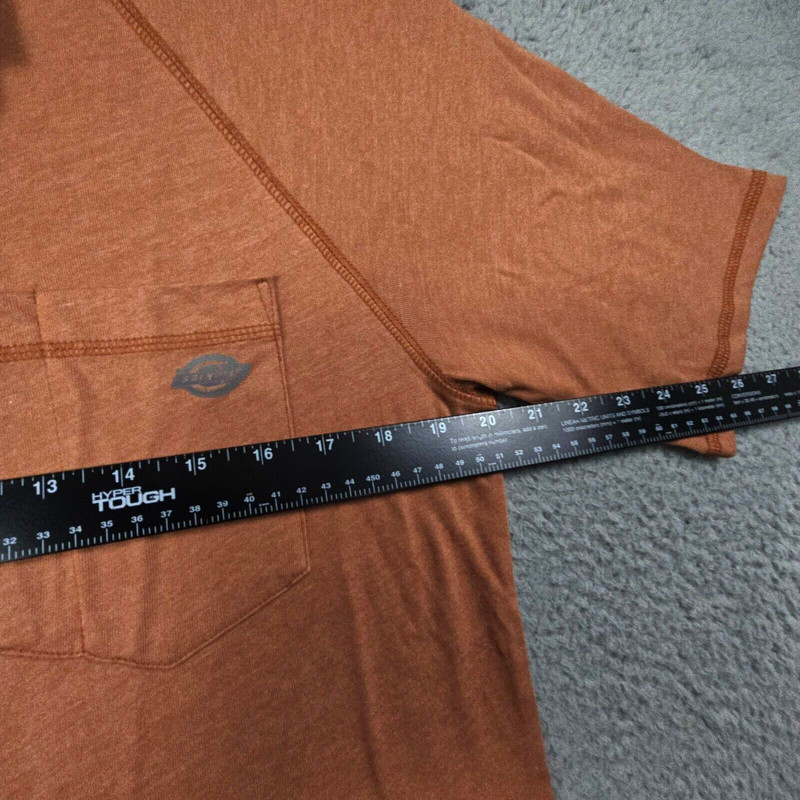 Dickies Shirt Mens Medium M Orange Lightweight Outdoors Work Wear Pocket Tee NWT gallery