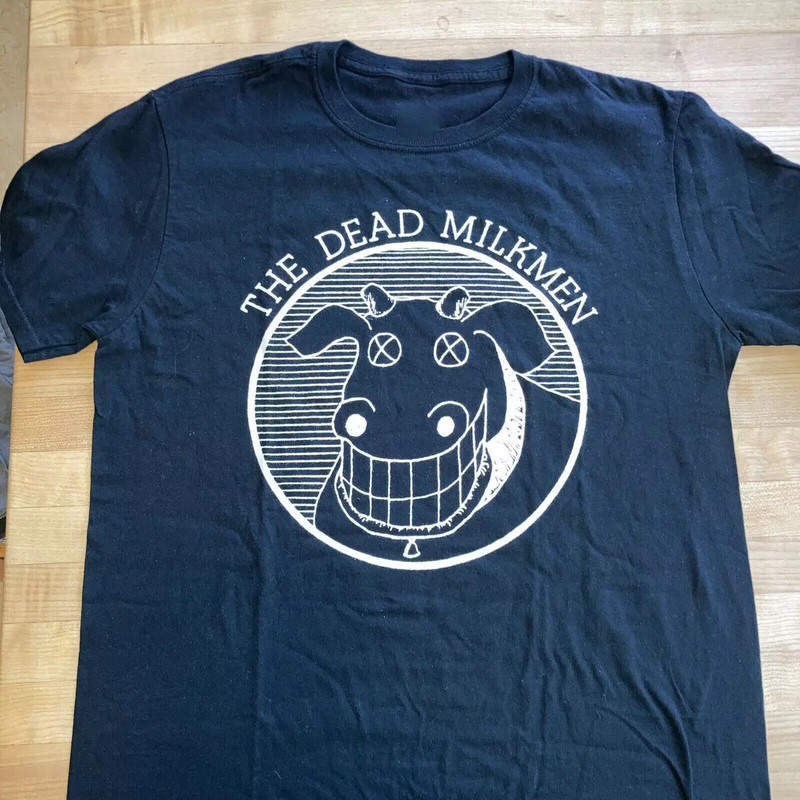 Punk Rock Music The Dead Milkmen Band Basic Logo T Shirt Full Size S-5XL