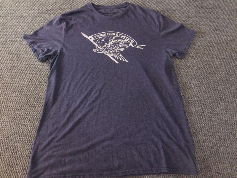 Weatherproof Mens Shirt Large Blue graphic vintage classic