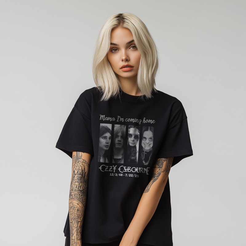Ozzy Osbourne Tribute T-Shirt – Mama I’m Coming Home Graphic Tee A235 gallery