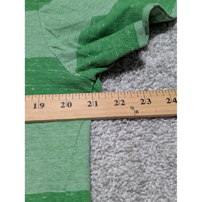 US Polo Assn Mens Green Striped V Neck T Shirt Size L Cotton Blend Casual gallery