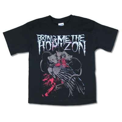 Boys' Bring Me The Horizon Rats Tee T-shirt Youth Small Black