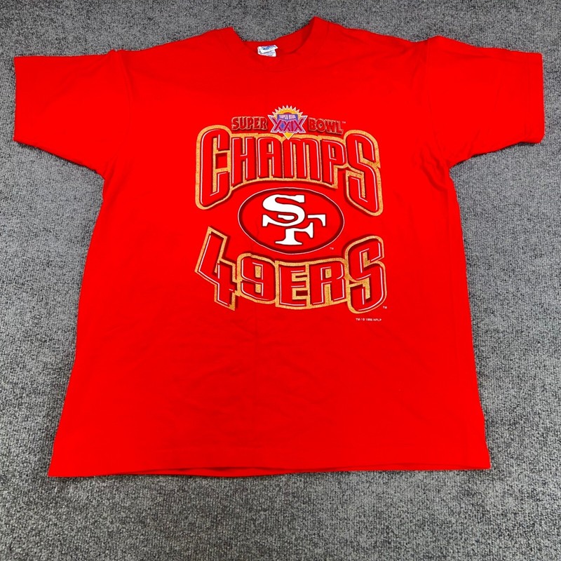 Vtg Salem Sportswear Shirt Mens XL 49ers Super Bowl XXIX Champs NFL Football 90s gallery