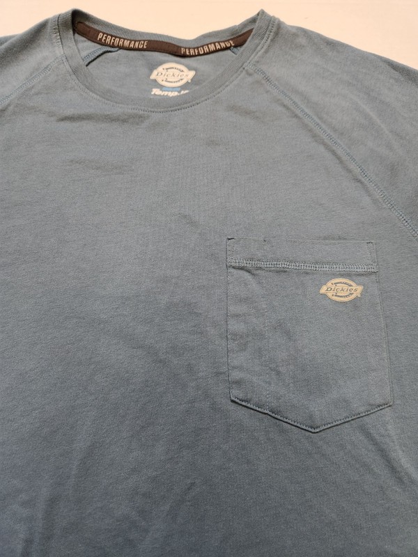 Dickies Cooling Temp IQ Performance Blue Pocket T-Shirt LT