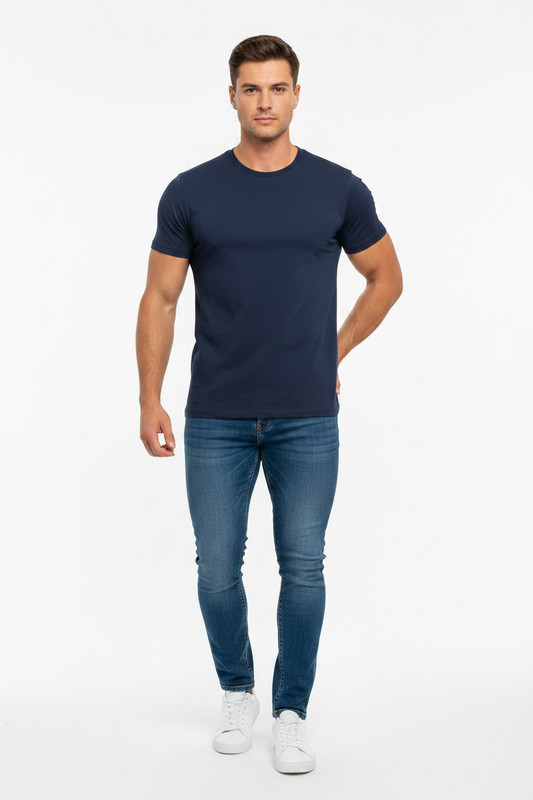NWT - Athletic Works Tri-Blend Moisture Wicking T-shirt/ Navy Blue/ M/L/XL gallery