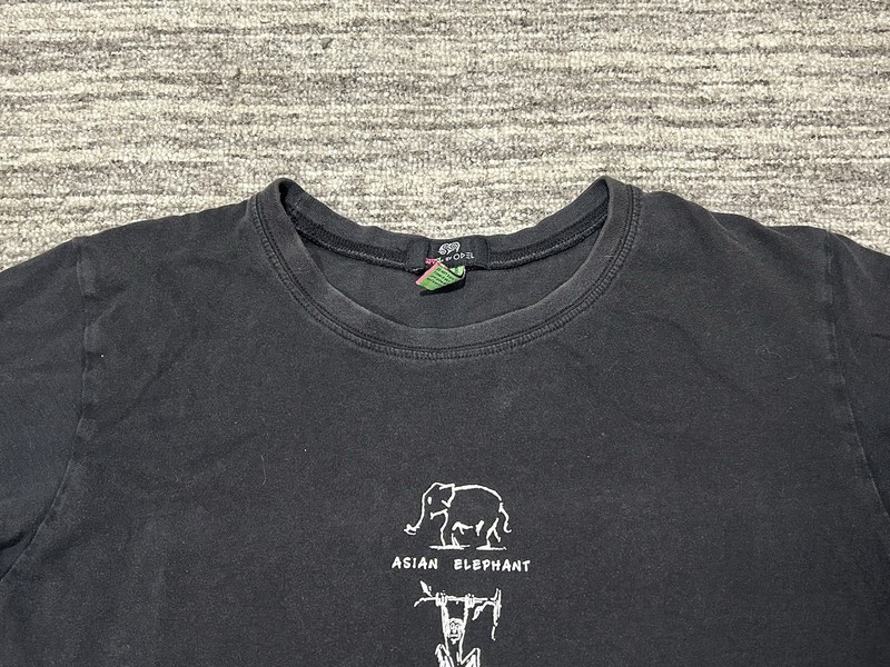 LUV SL Odel Sri Lanka T-Shirt Adult Small Black Animal Short Sleeve Cotton Mens gallery