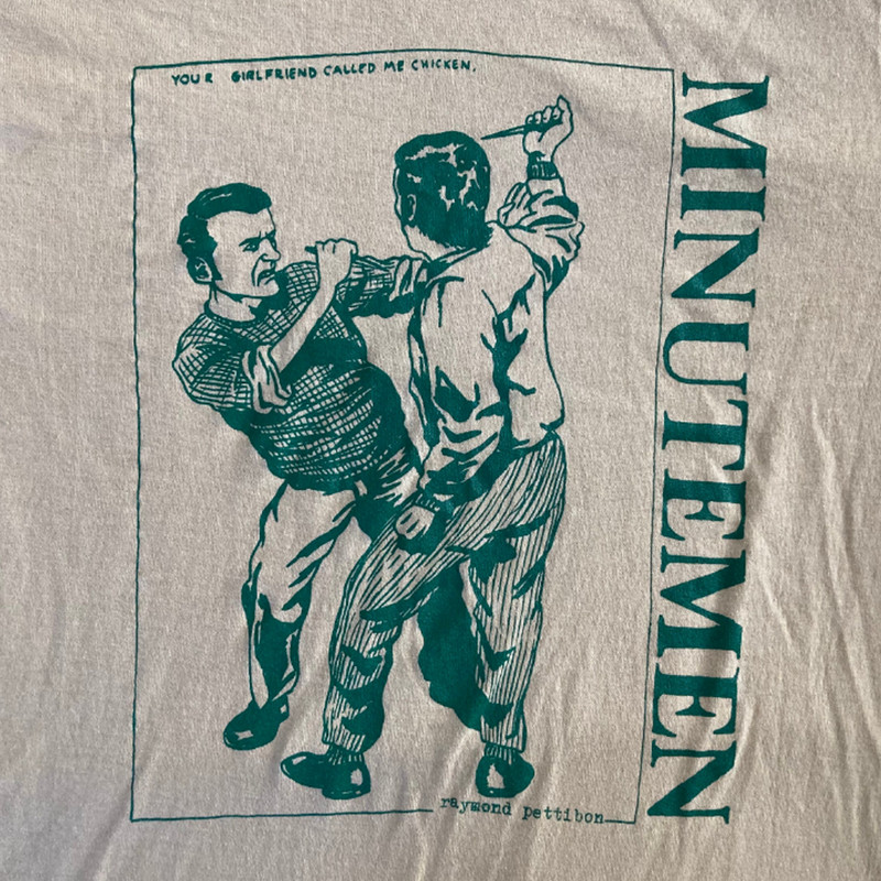 VTG Minutemen band punk rock white T-shirt Short sleeve All sizes XA667