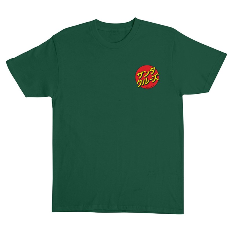 Santa Cruz Skateboards Shirt Katakana Dot Forest Green gallery